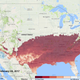 An anomaly map showing the degree to which early spring has appeared in the US. In Washington DC, spring arrived 22 days earlier than normal. (Image: US-NPN)